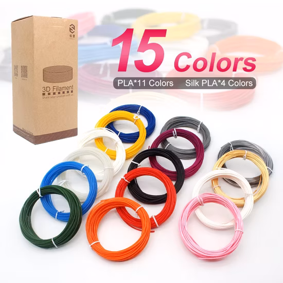 Objetos de impressão de filamento ABS de 1,75 mm Impressora FDM Materiais de impressão para impressora 3D Ecologicamente correta multicolorida
