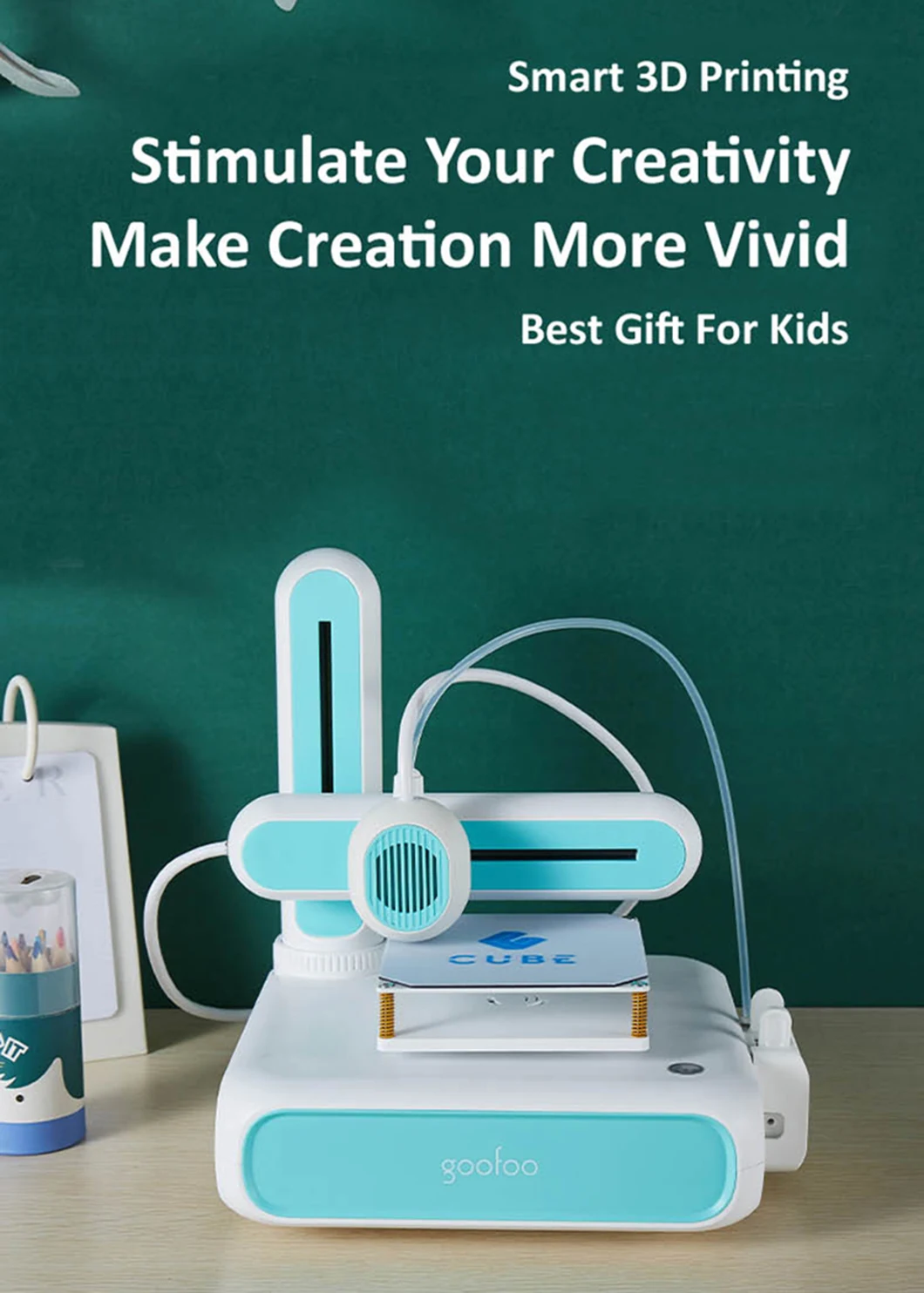 Mini Desktop 3D Printer 3D Printing Machine for Children Education