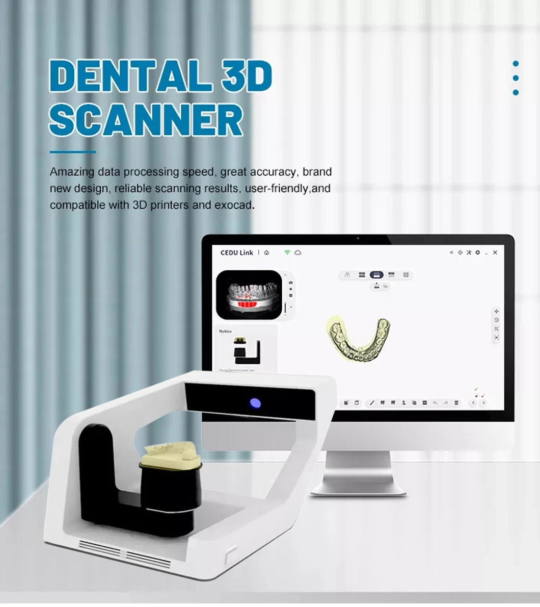 Factory Hot Selling High Quality Blue Light Digital CAD Cam Dental Lab Desktop Scanner 3D Dental