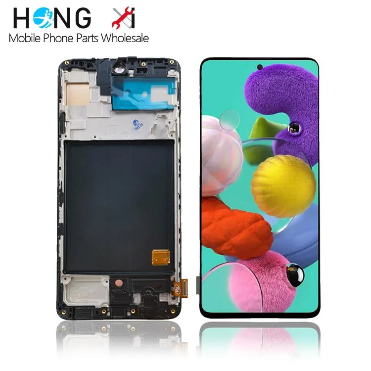 Wholesale Good Price for Samsung A515 OLED with Frame LCD Screen Display Replace LCD Touch Screen Digitizer Replacement Parts Mobile Phone LCD