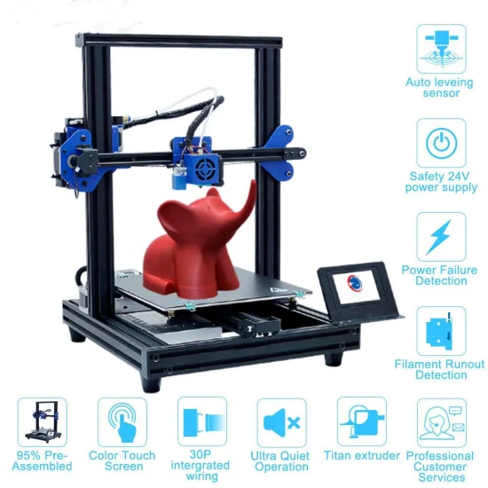 Impressoras 3D de mesa de nível industrial Home Office Kit de impressão 3D faça você mesmo Impressão Fdm de alta precisão Impressoras 3D para educação infantil