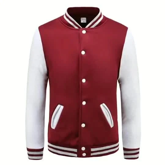 Varsity College Jaqueta Bordado Ao Ar Livre Streetwear Vestuário Vestuário Letterman Jaquetas de Inverno Homens Bolsos de Botão Jaquetas de Beisebol