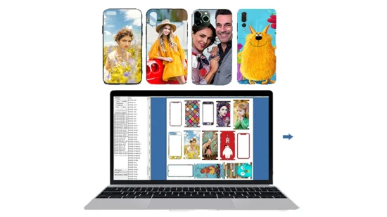 Software de design 3D para impressora de adesivos móvel para telefone celular